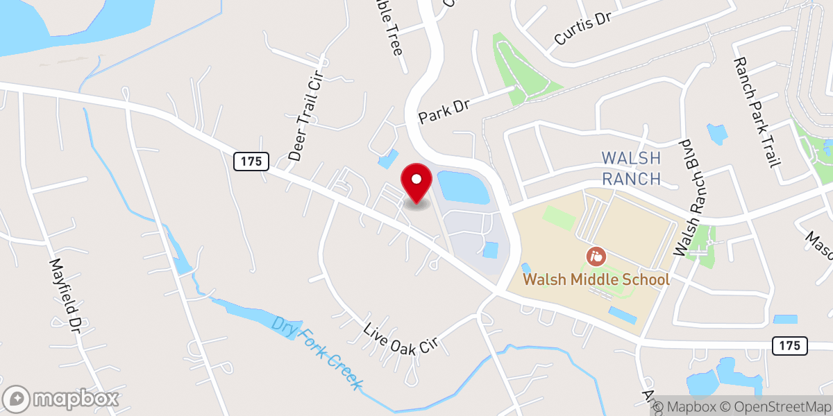 Map showing location of Round Rock Presbyterian Church
