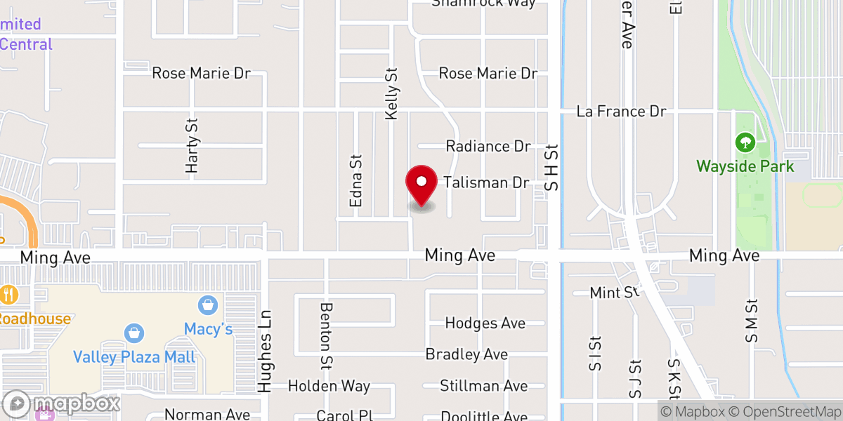 Map showing location of Faith Baptist Church