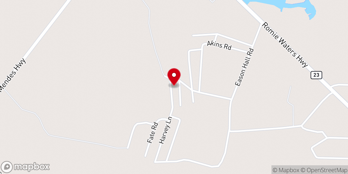 Map showing location of Little Rock Holiness Church