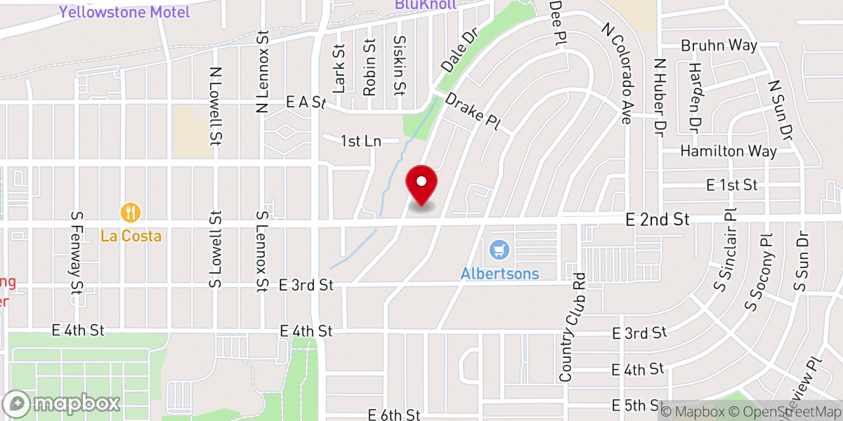 Map showing location of Church of Christ