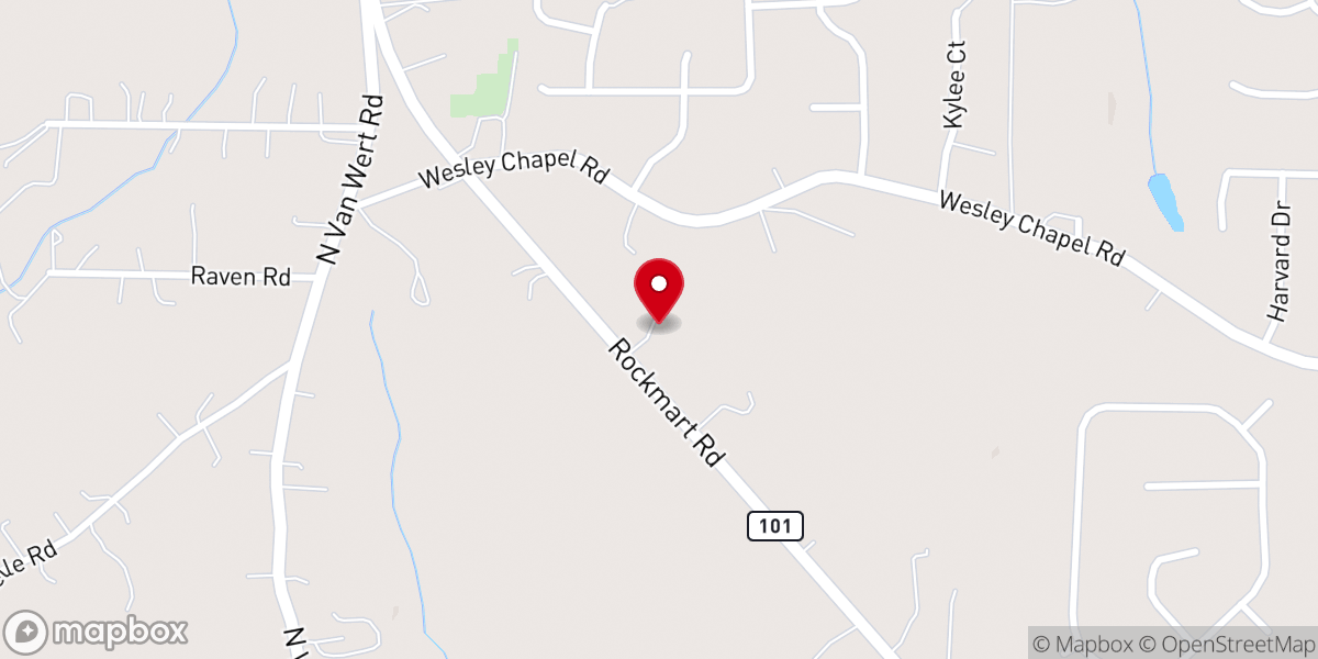 Map showing location of Bibleway Holiness Church