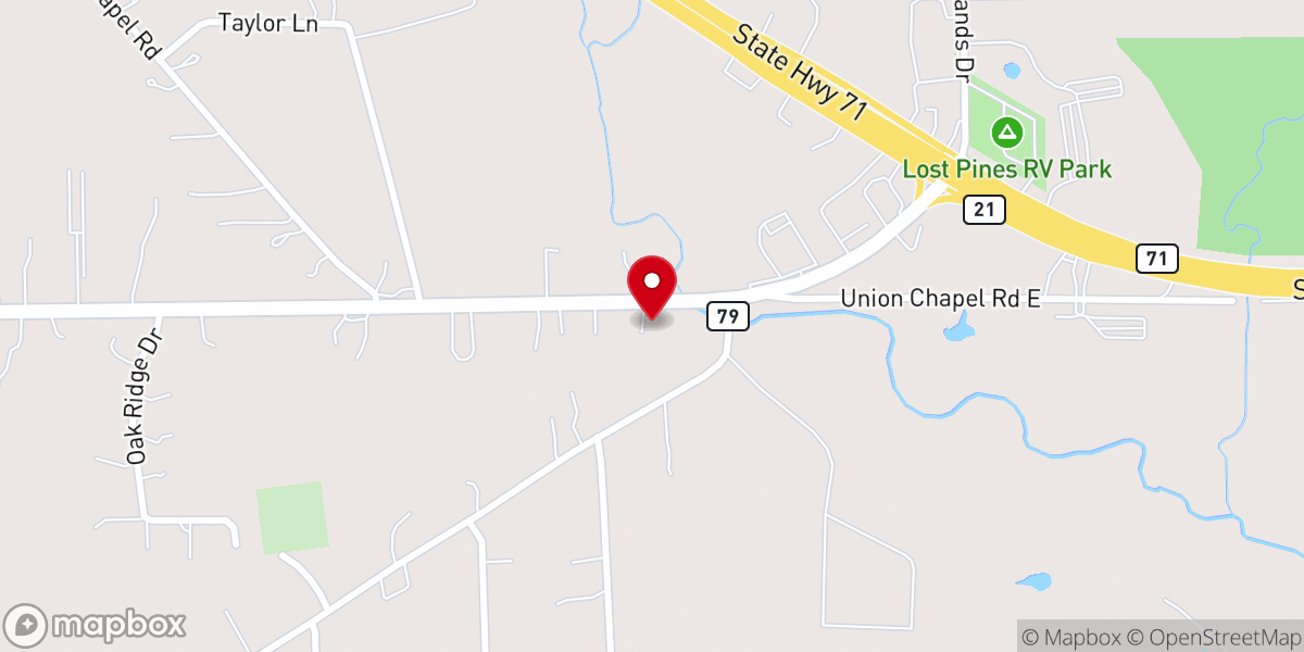 Map showing location of One Judge Bible Ministry
