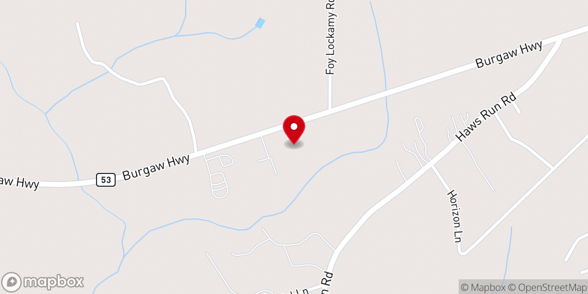 Map showing location of Light House Baptist Church