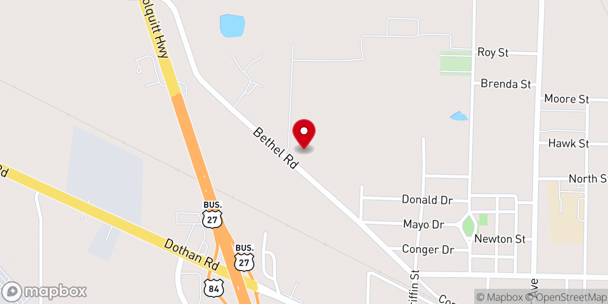 Map showing location of Kingdom Harvest Fellowship Church
