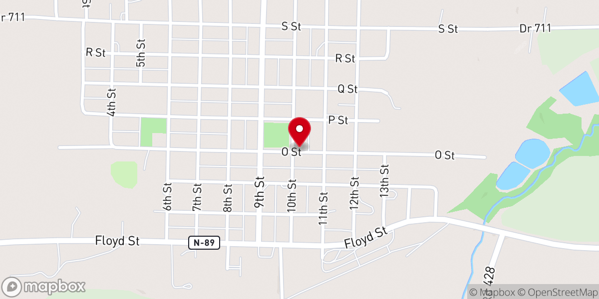 Map showing location of Friendship Center Non Denomination Church