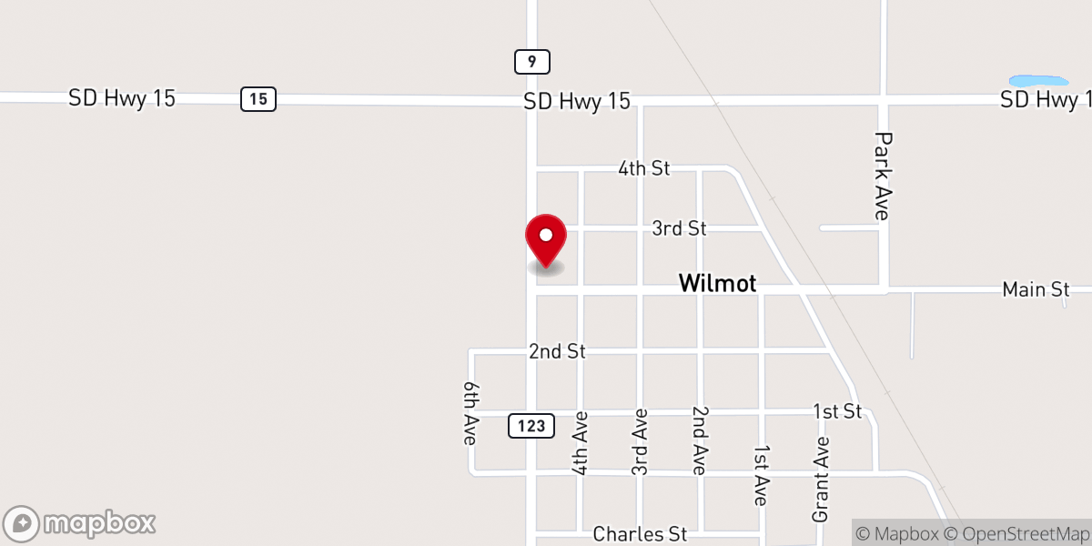 Map showing location of Our Savior Lutheran Church