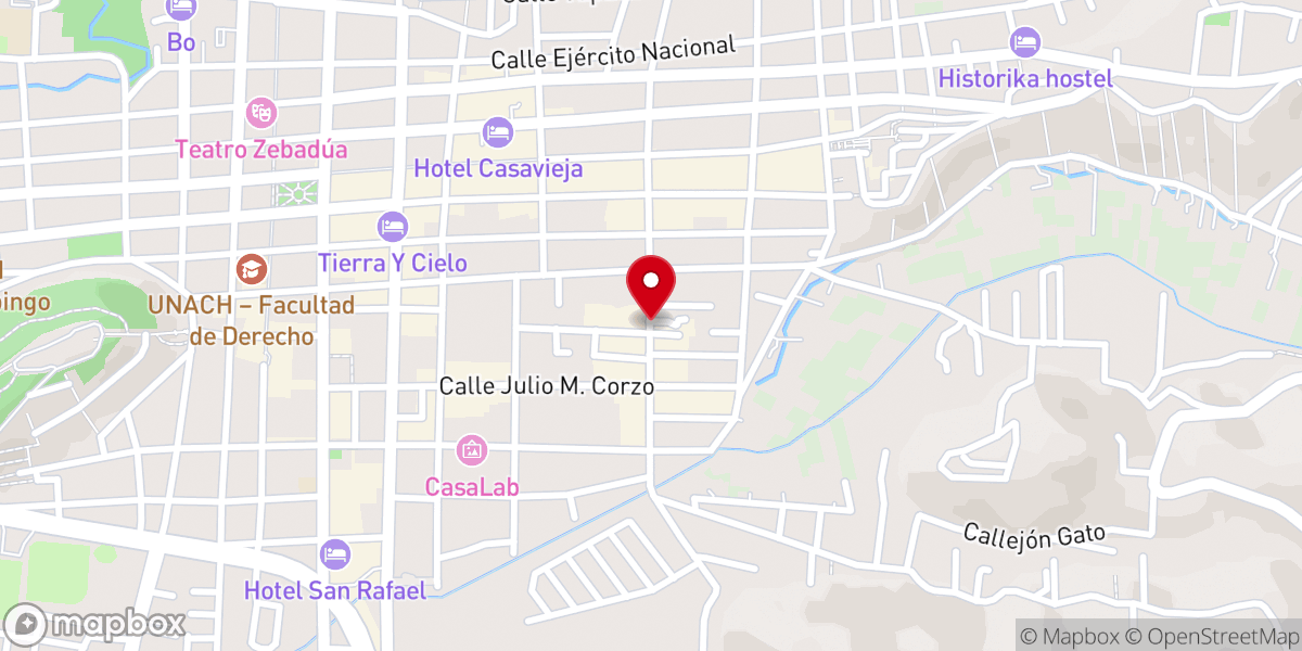 Map showing location of Iglesia Prebisteriana El Buen Pastor