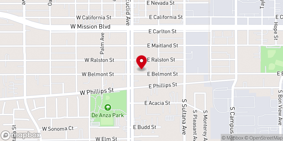 Map showing location of Hope Chapel