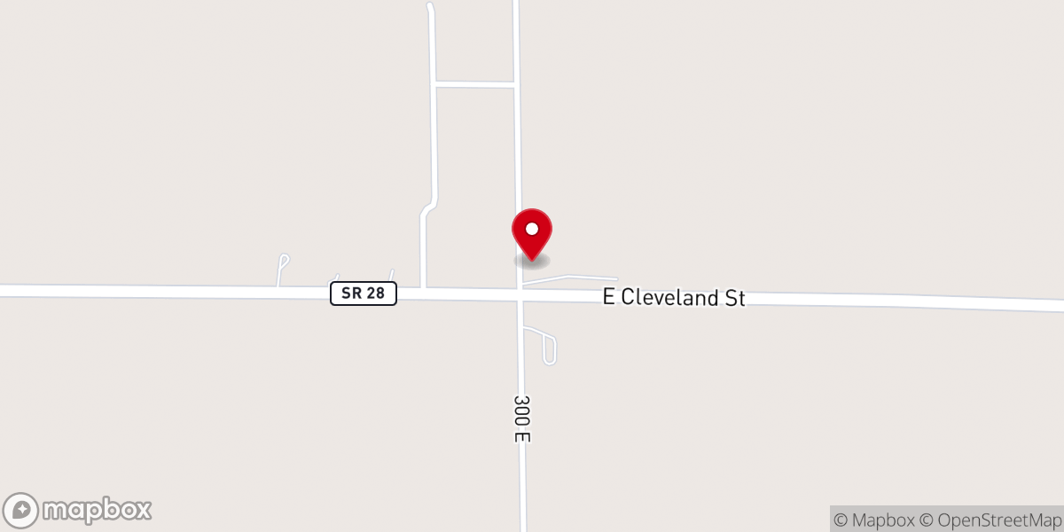 Map showing location of Woodland Family Camp