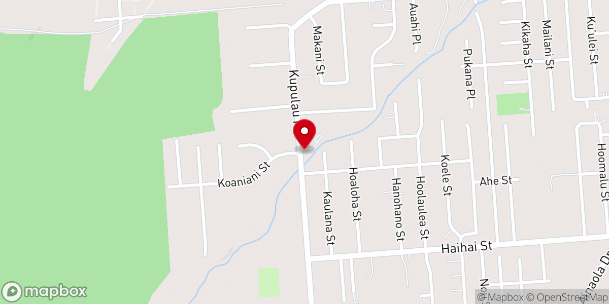Map showing location of Hilo Church of the Nazarene