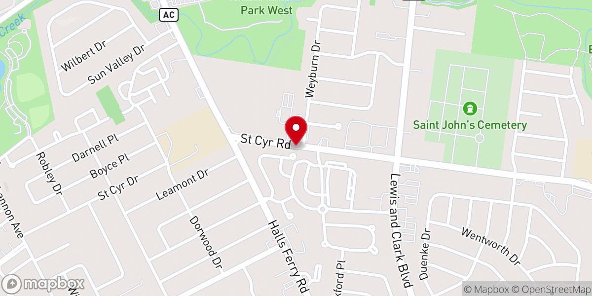 Map showing location of Peoples Community Christian Church