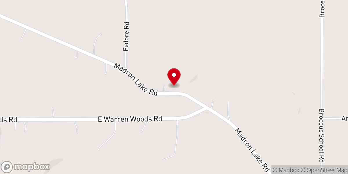 Map showing location of Glendora, MI 49107
