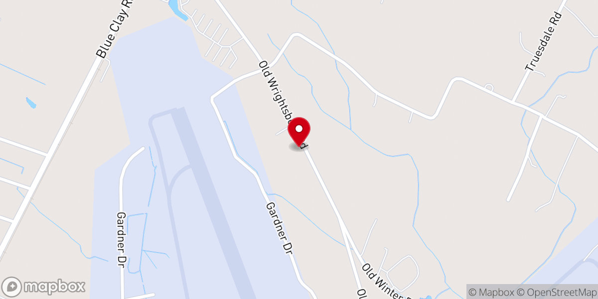 Map showing location of Mount Holly Church