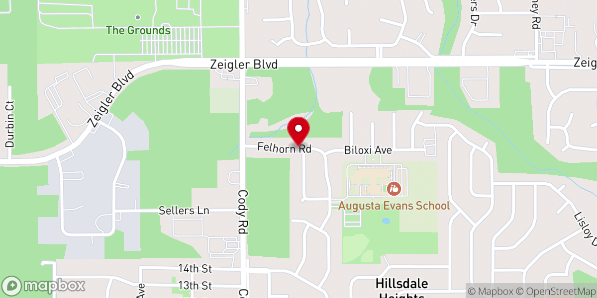 Map showing location of Smith Memorial African Methodist Episcopal Church
