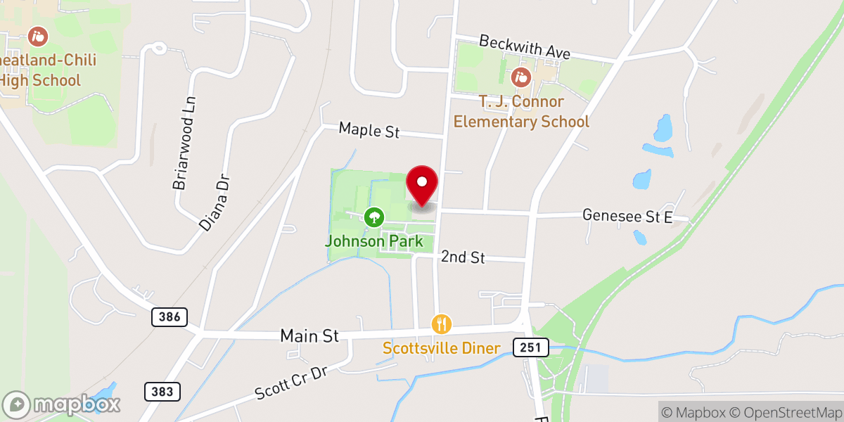 Map showing location of Community Gospel Church