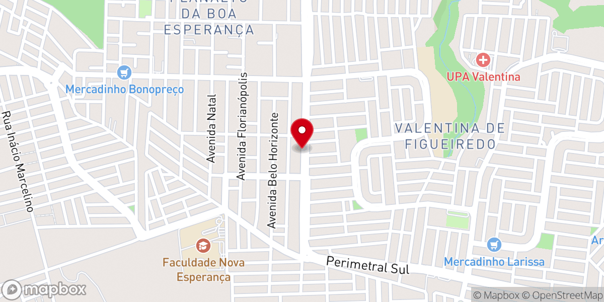 Map showing location of Igreja Pentecostal Unida do Brasil - IPUB - Valentina