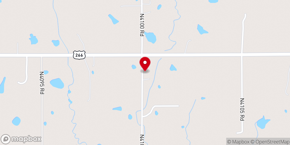Map showing location of New Hope Church