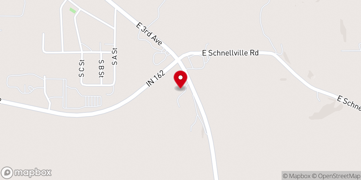Map showing location of Living Hope Baptist Church