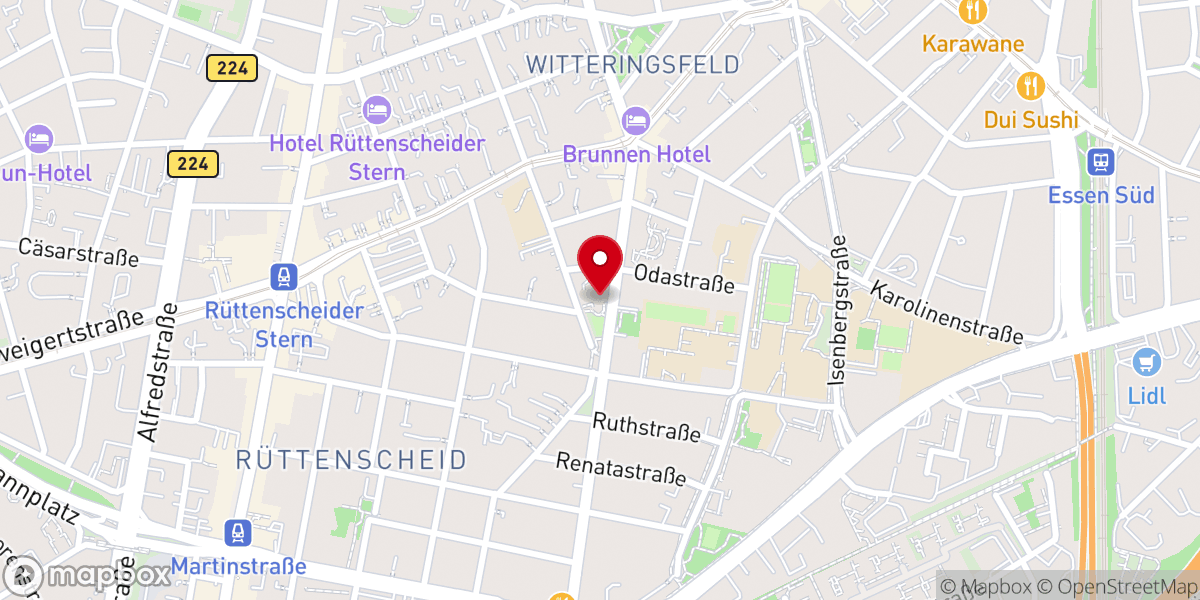 Map showing location of St. Andreas