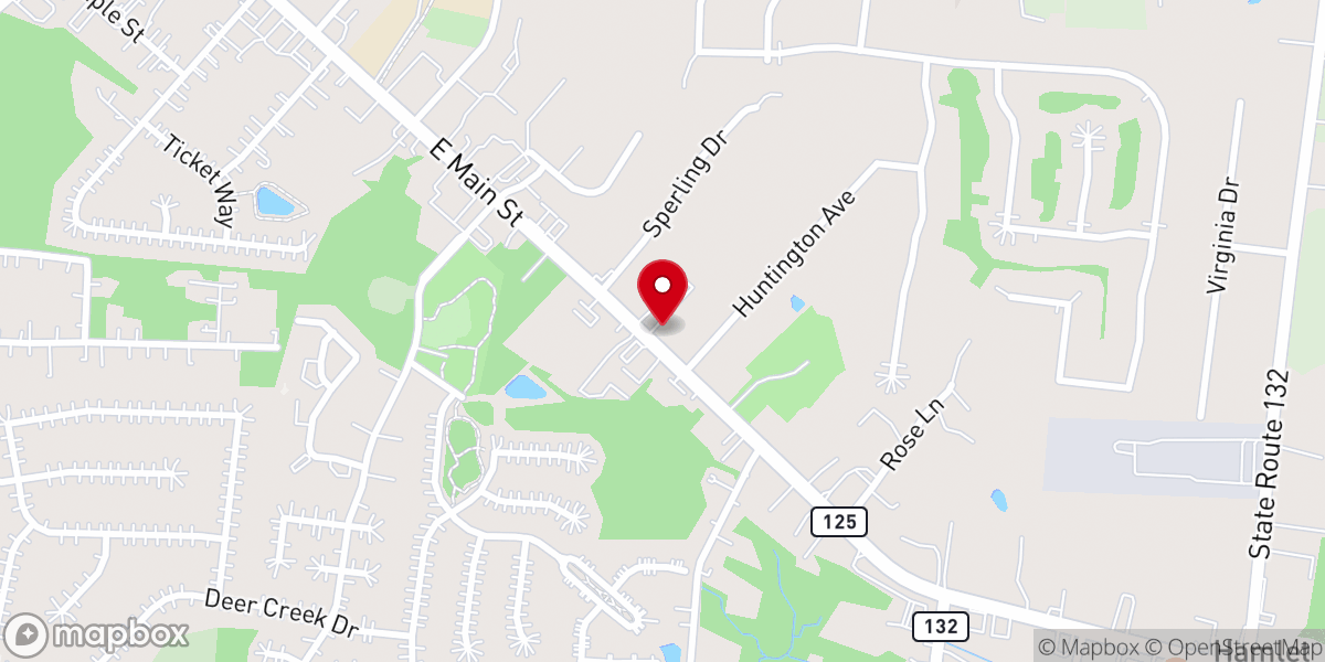 Map showing location of Central Baptist Church-Amelia