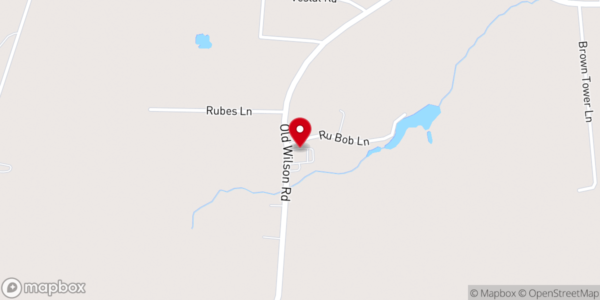 Map showing location of Proctors Church