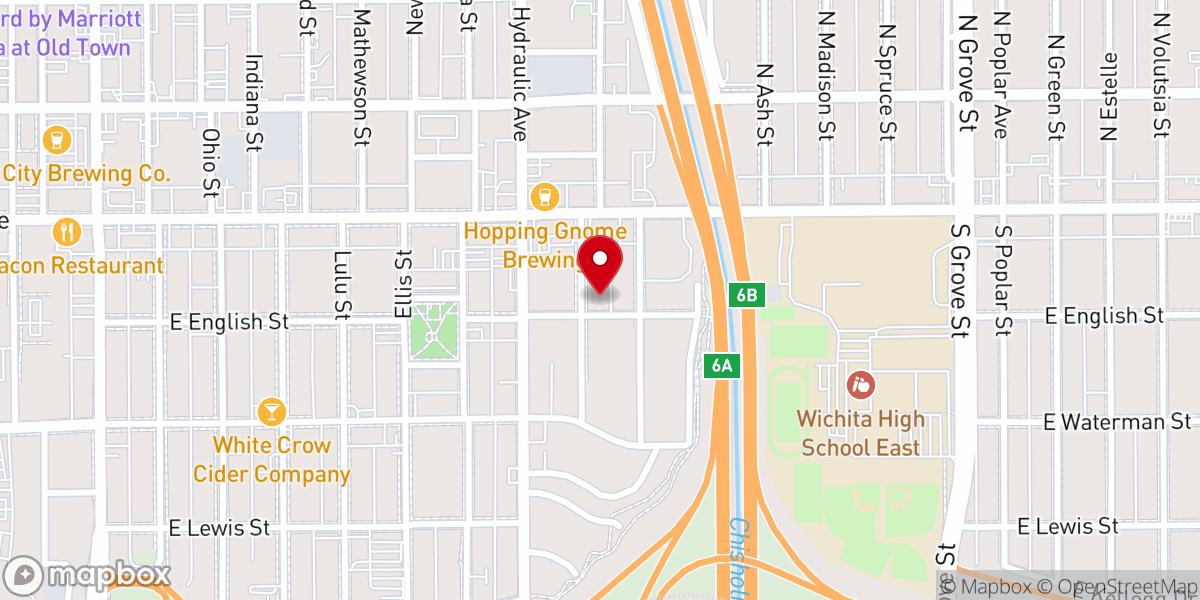Map showing location of First Metropolitan Community Church of Kansas