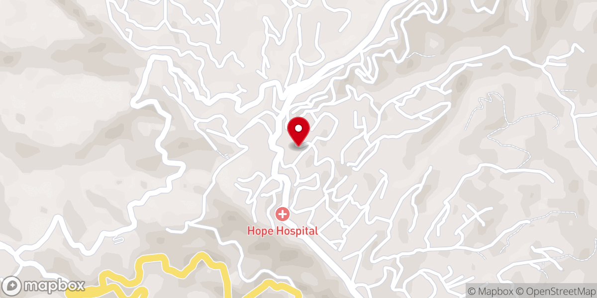 Map showing location of Evangelical Free Church Of India