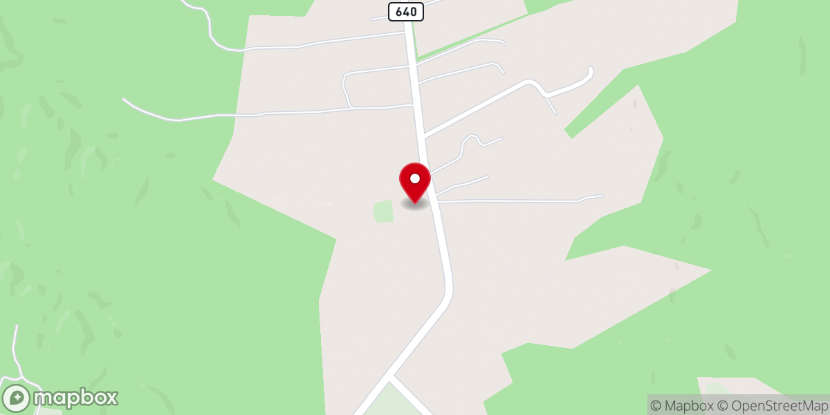 Map showing location of Galilee United Methodist Church