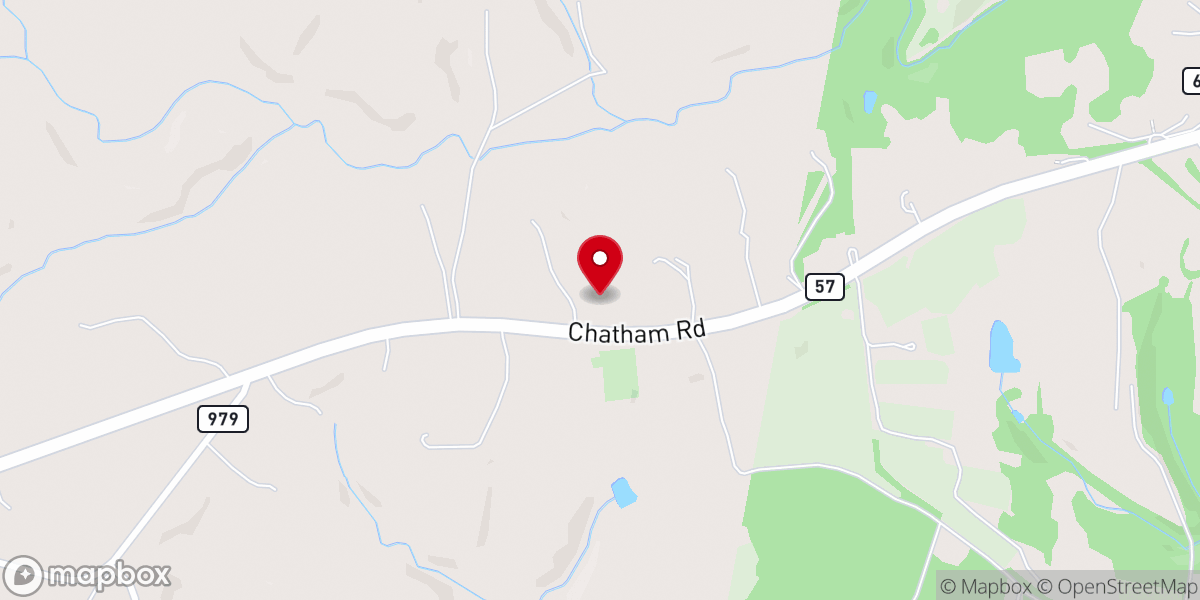 Map showing location of County Line Christian Church