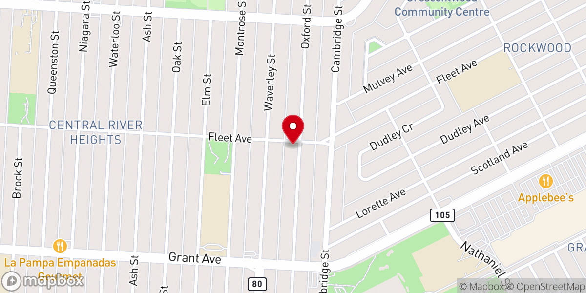 Map showing location of Manitoba Korean Presbyterian Church