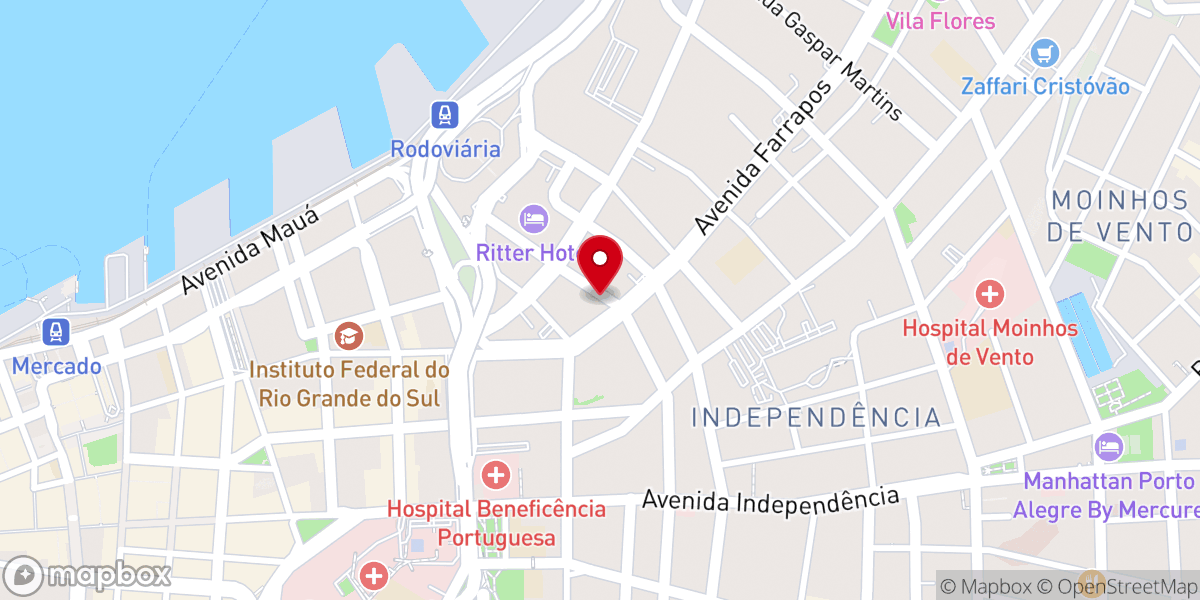 Map showing location of Igreja Pentecostal Canaã Celestial