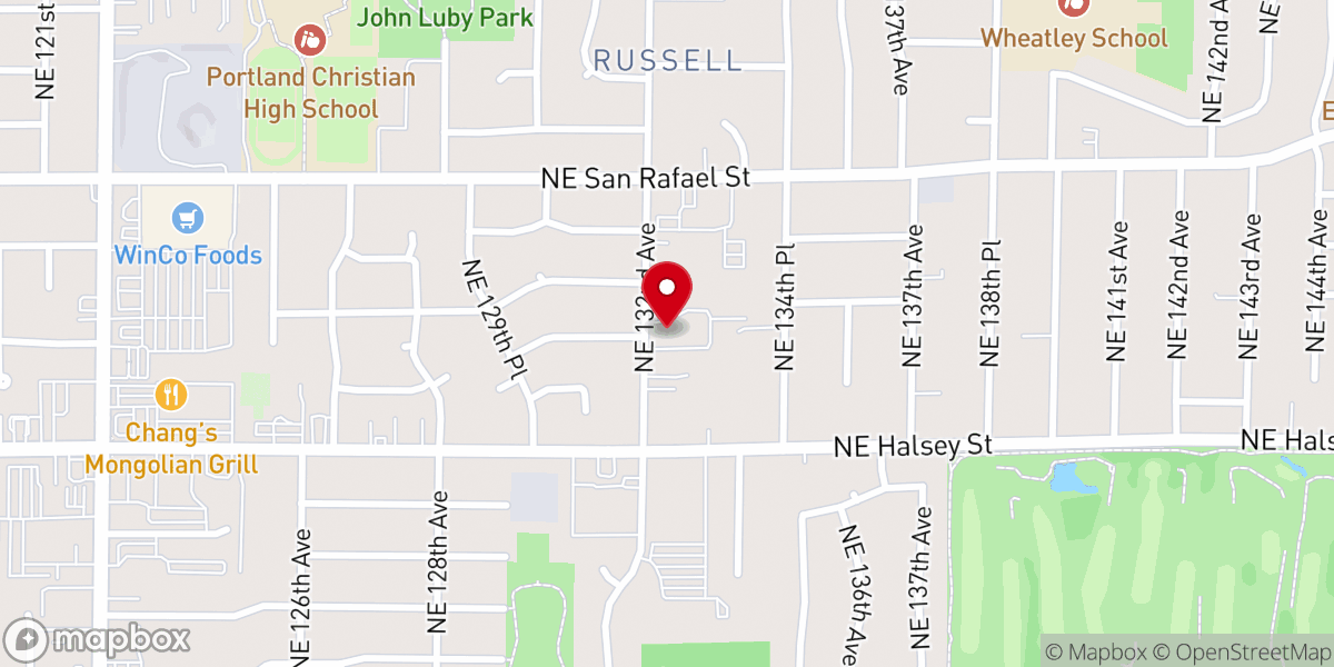 Map showing location of Resurrection Lutheran Church