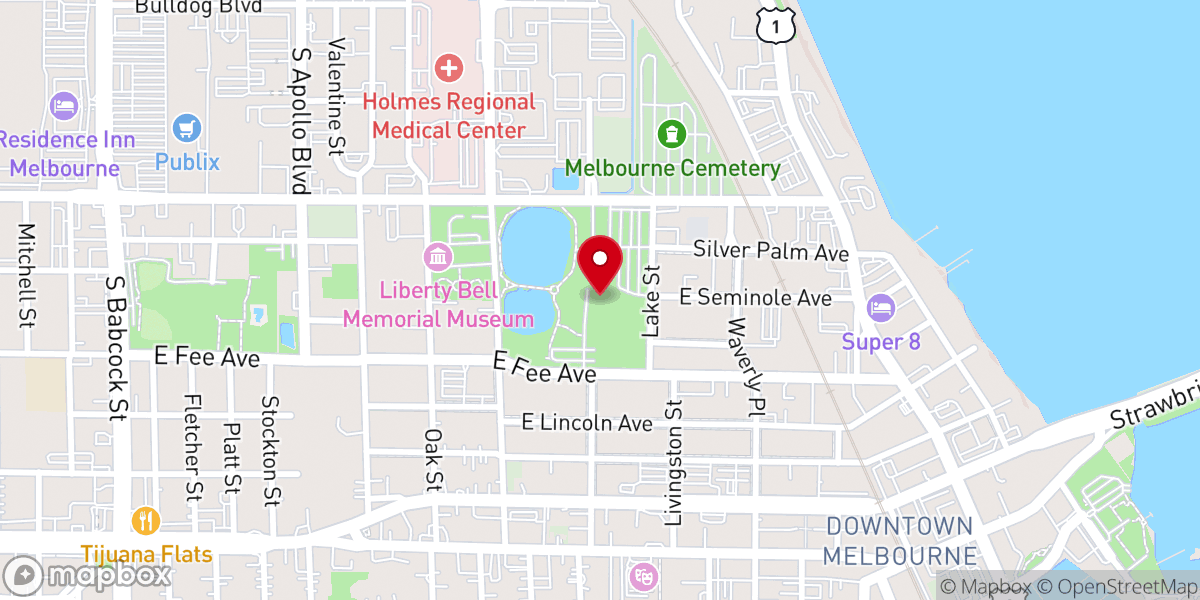 Map showing location of Spiritualist Chapel of Melbourne