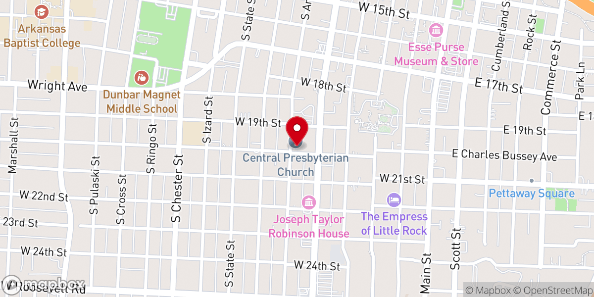 Map showing location of Christ Temple Community Outreach Center