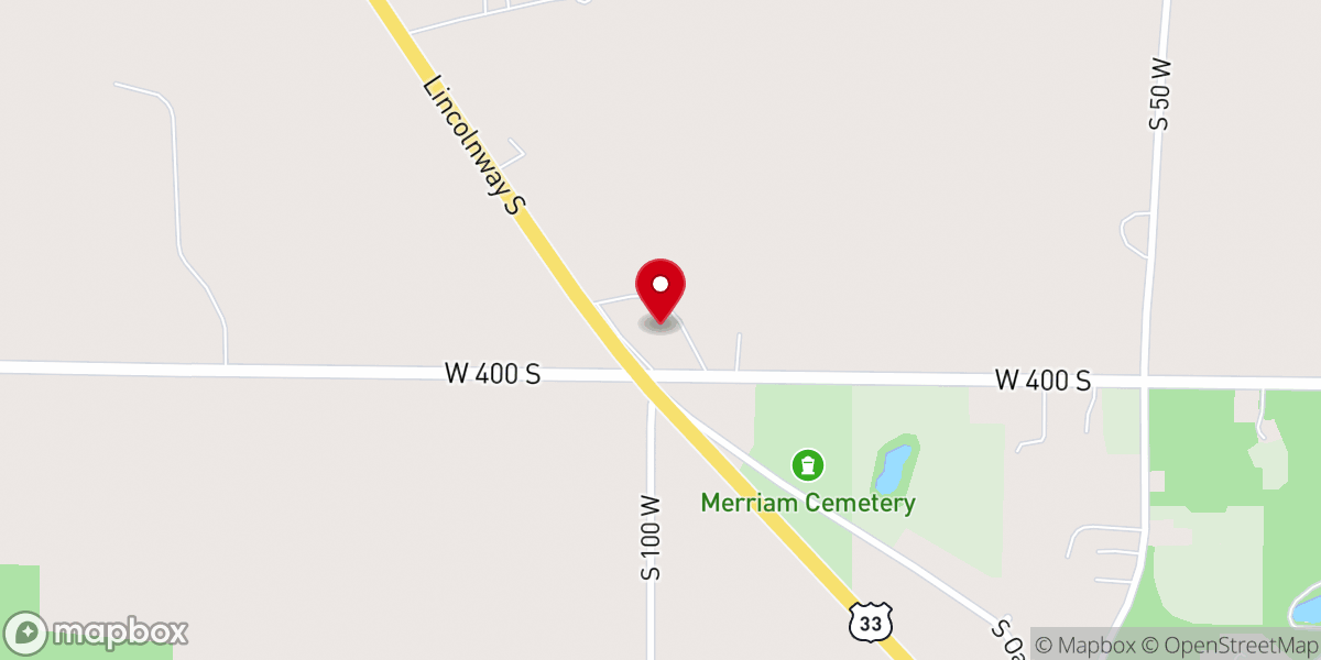 Map showing location of Merriam Christian Chapel