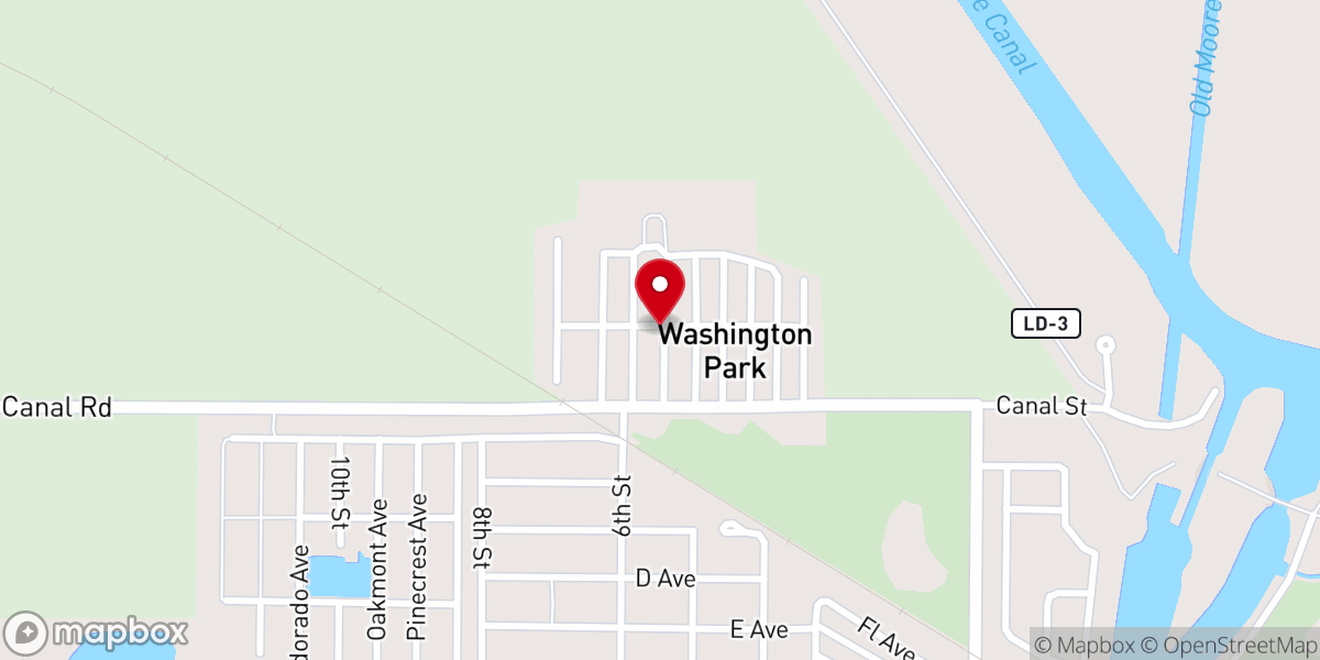 Map showing location of Miracle Deliverance Center