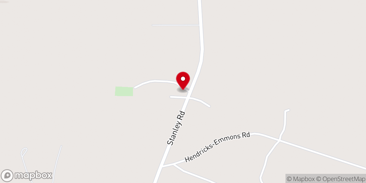 Map showing location of Magnolia Baptist Church