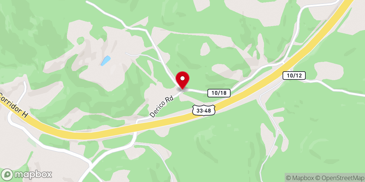 Map showing location of Mt Nebo United Methodist Church