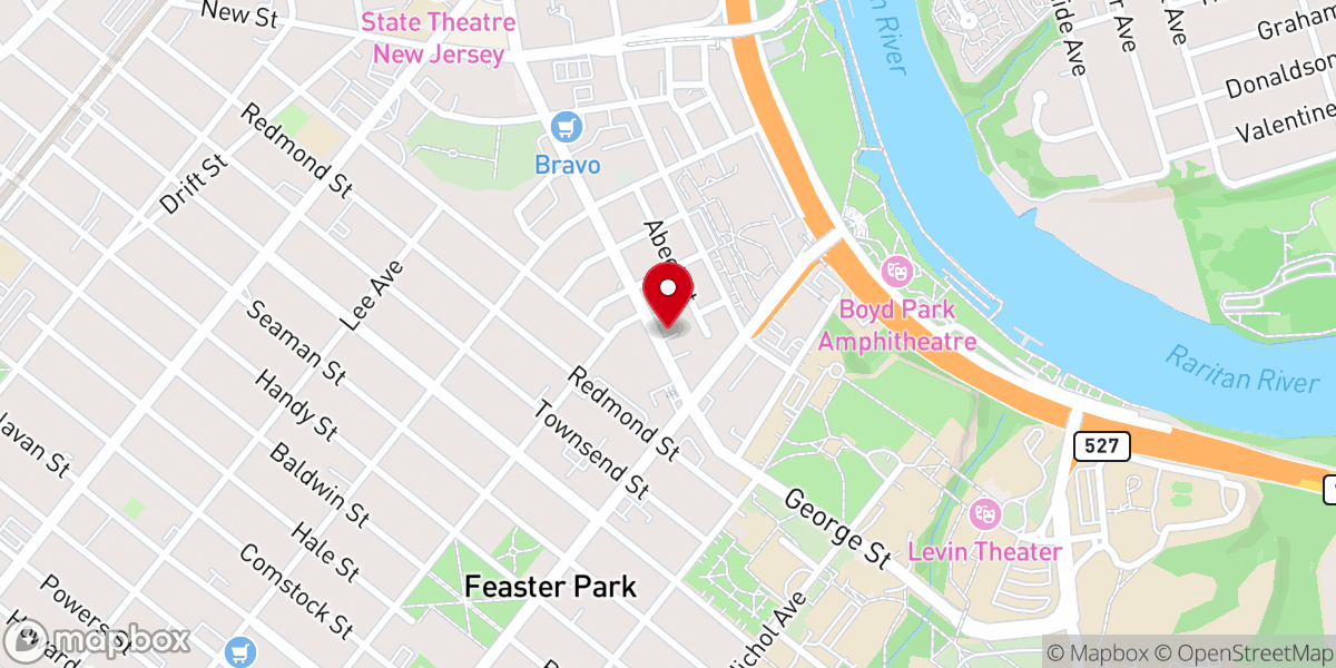 Map showing location of Saint John the Evangelist Church