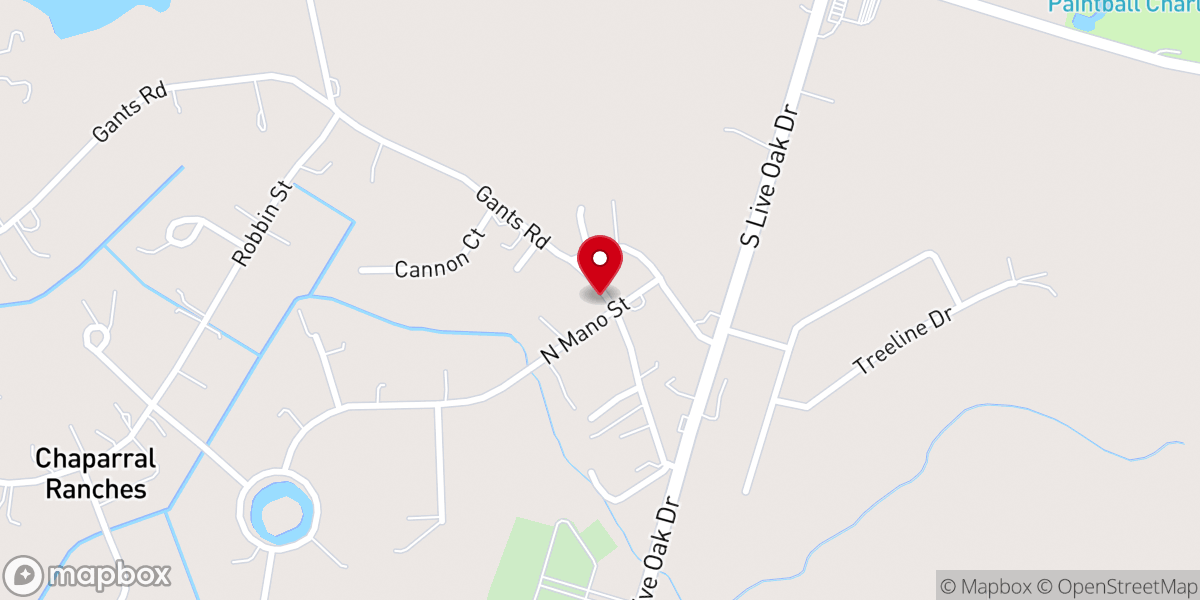 Map showing location of Maranatha Baptist Church