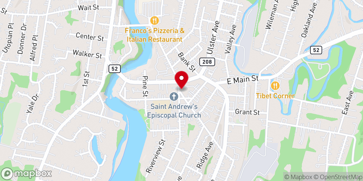 Map showing location of Northwind-Church of God