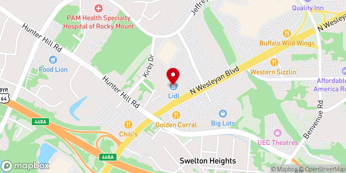 Map showing location of Redeemer Church