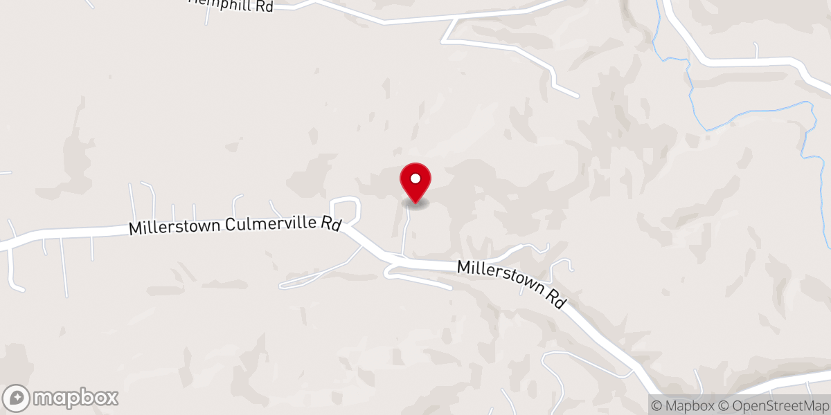 Map showing location of Pleasant Unity Church