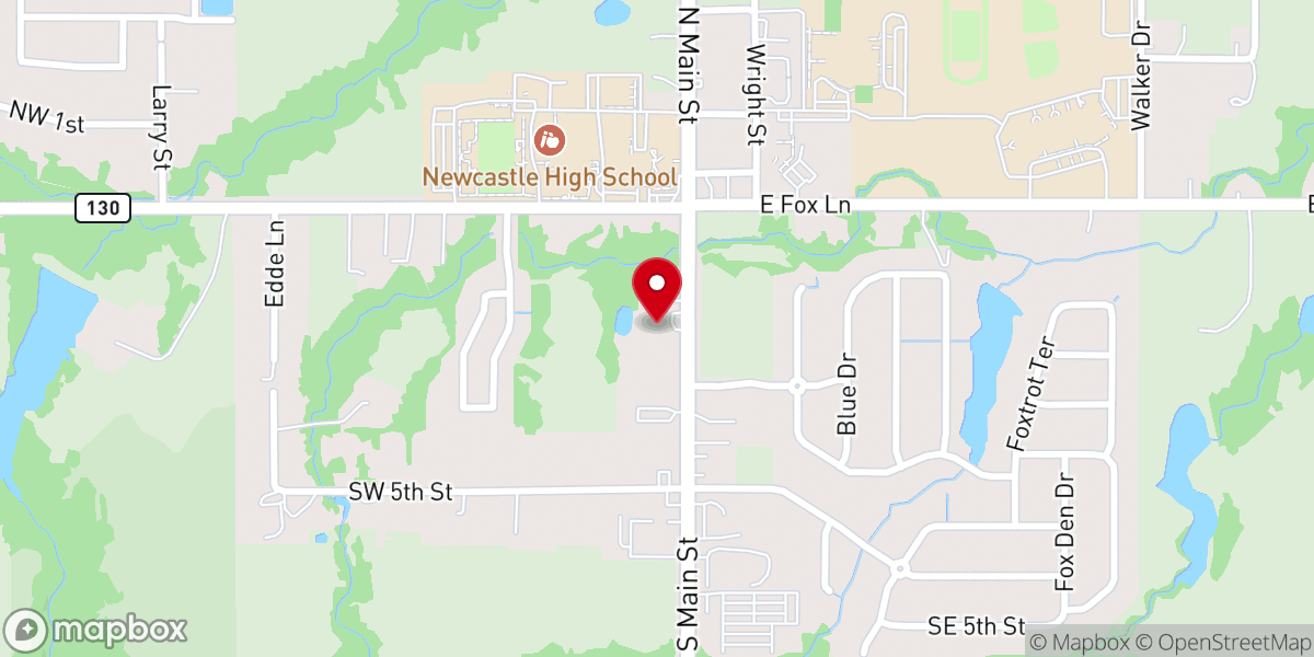 Map showing location of Tri City Hope Center