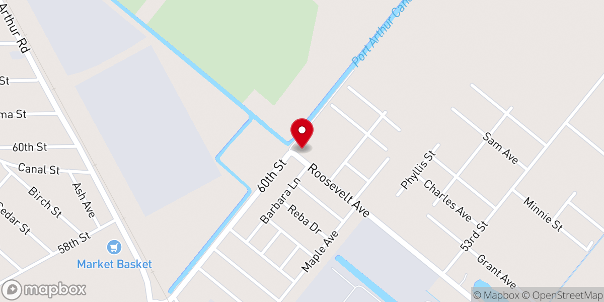 Map showing location of St Marks Baptist Church