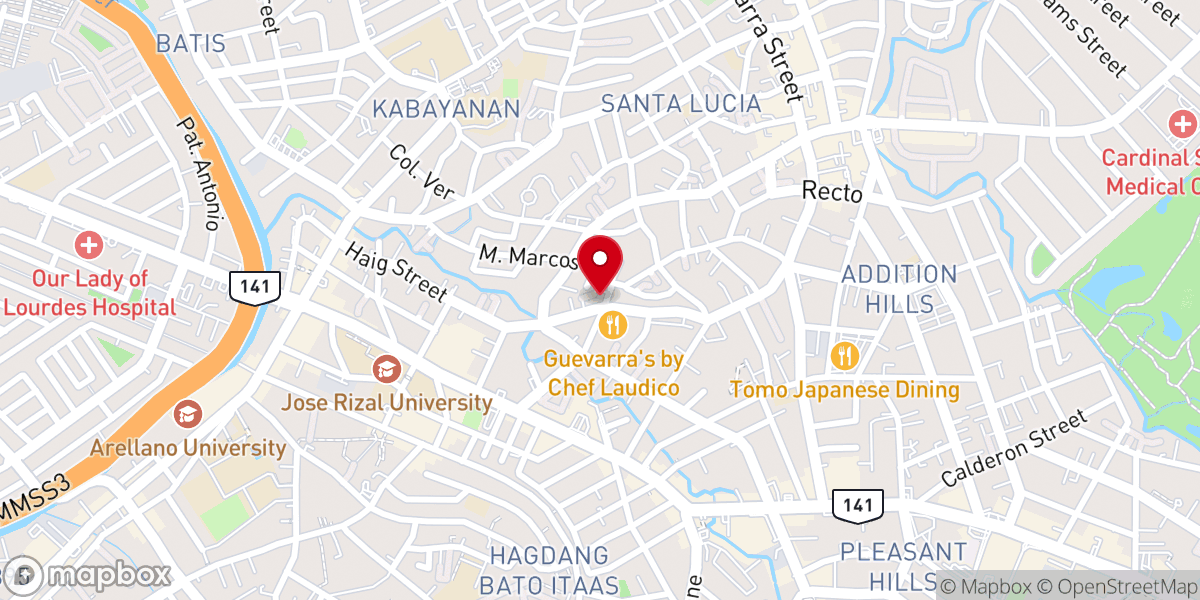 Map showing location of Archdiocesan Union of Holy Name Society of Manila