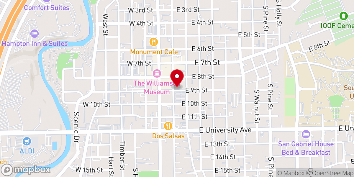 Map showing location of Grace Heritage Center