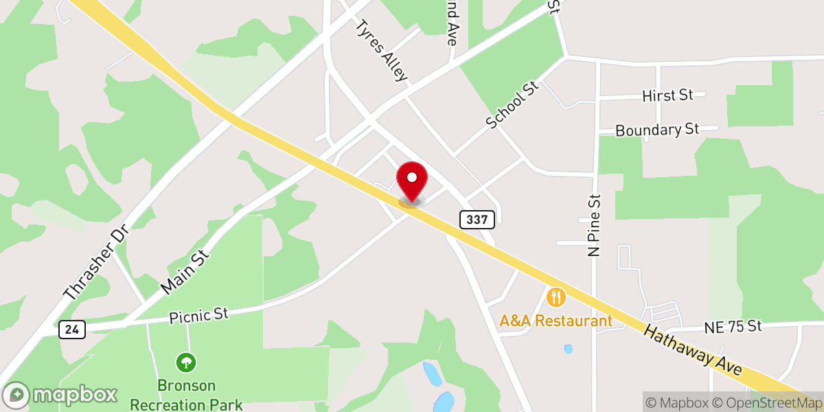 Map showing location of Greater Works Ministries