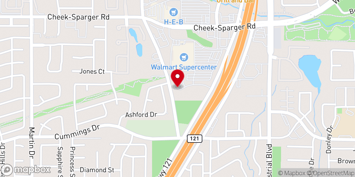 Map showing location of Daystar Ministries