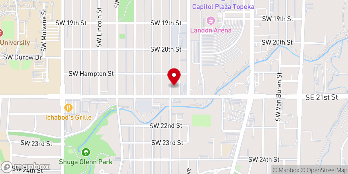 Map showing location of Alley Way Recovery Church